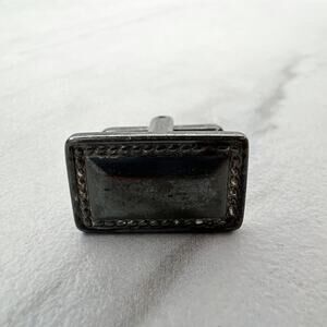 Hickok USA Vintage Silver Tone Single Cufflink